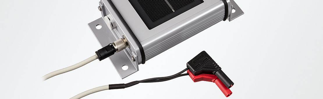 Solar Irradiance Sensor with Connectors for Multimeter as Reference Cell for PV Monitoring